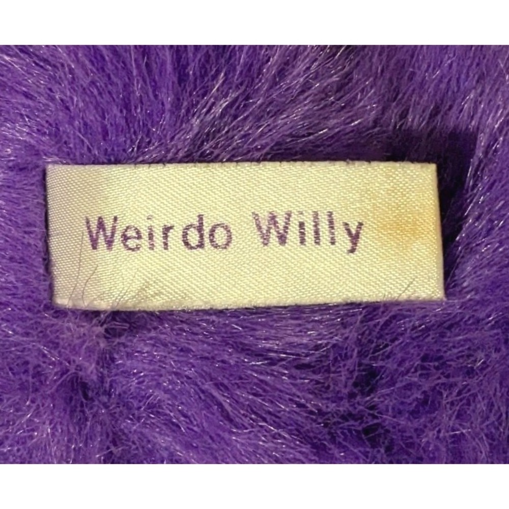 Russ Weirdo Willy Plush Monster Purple Suction Cups Stuffed Animal Vtg 10" - Picture 2 of 12